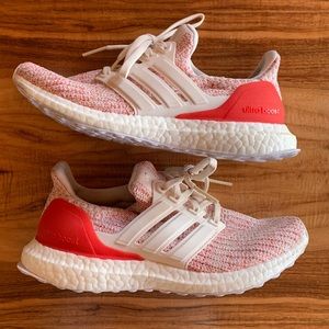 Adidas Ultra Boost women’s 5.5 white and red